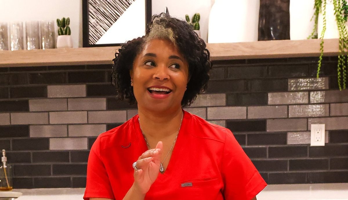 KaTrina Samuels-Garrison, registered dietitian, during a media appearance